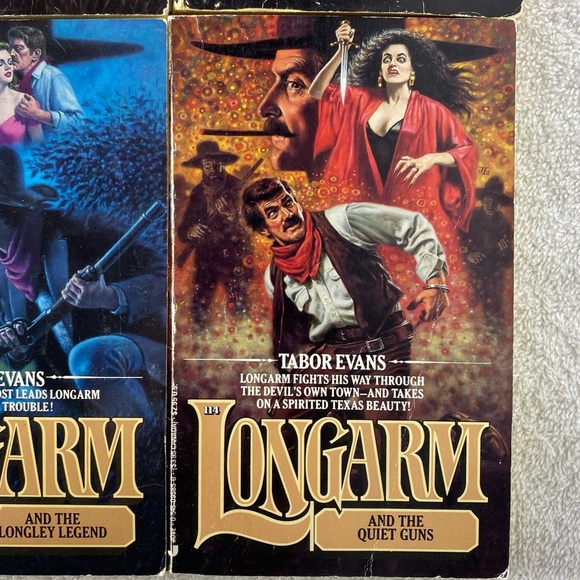 Vintage Longarm Action Western Romance Novel x4 - Picture 5 of 14